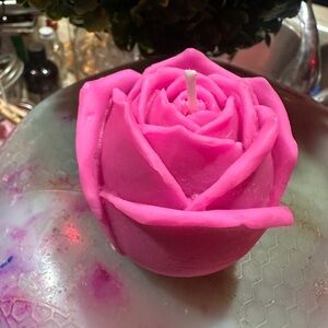 Pink Rose Scented Candle